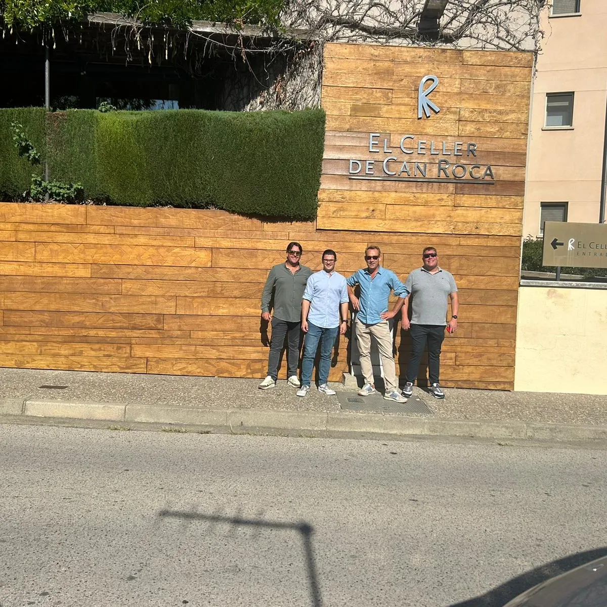 The group outside El Celler de Can Roca