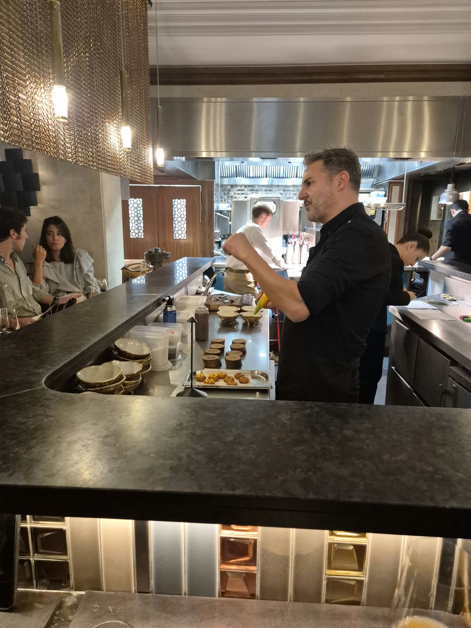 Open kitchen at DINS