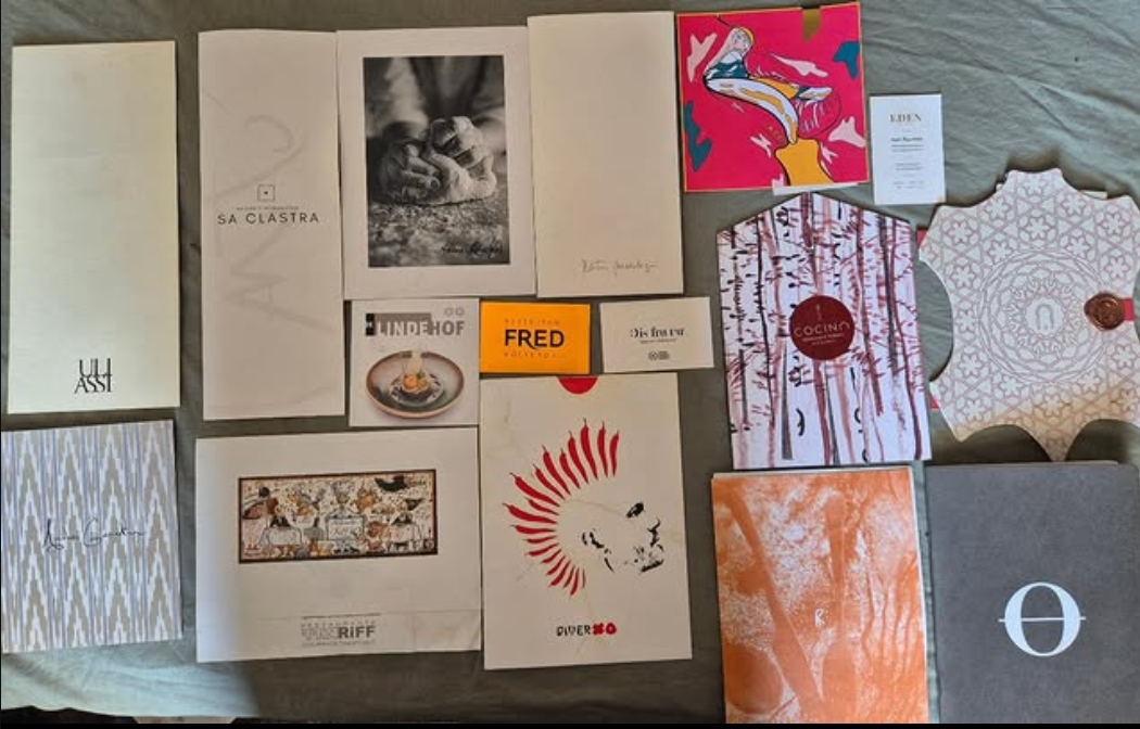 Jordi's menu archive