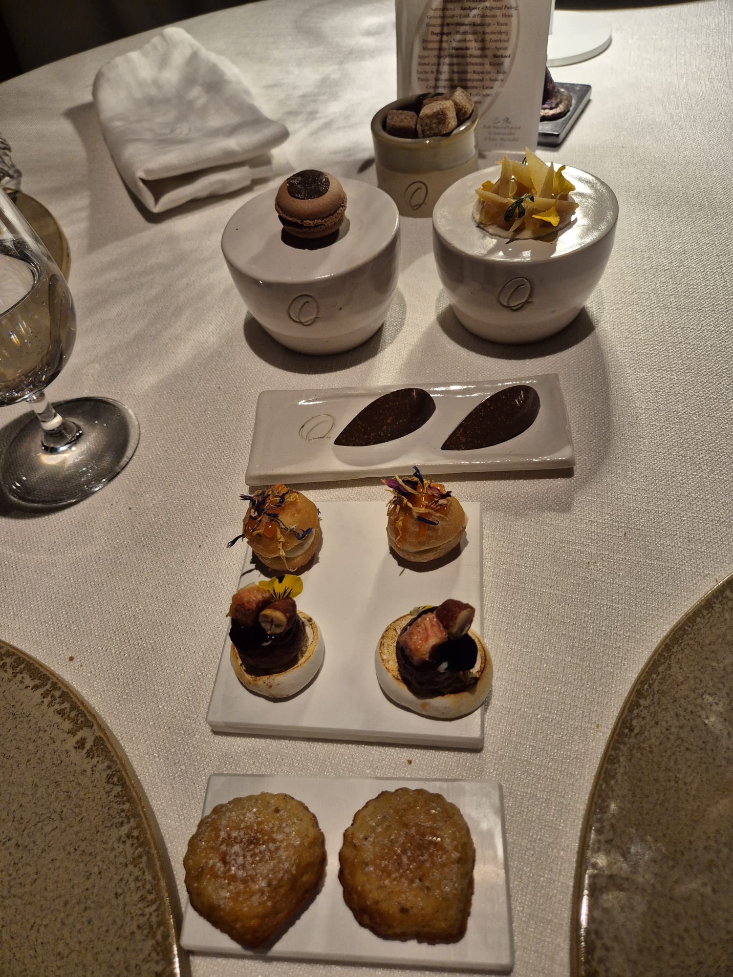 Opening snacks at Odille