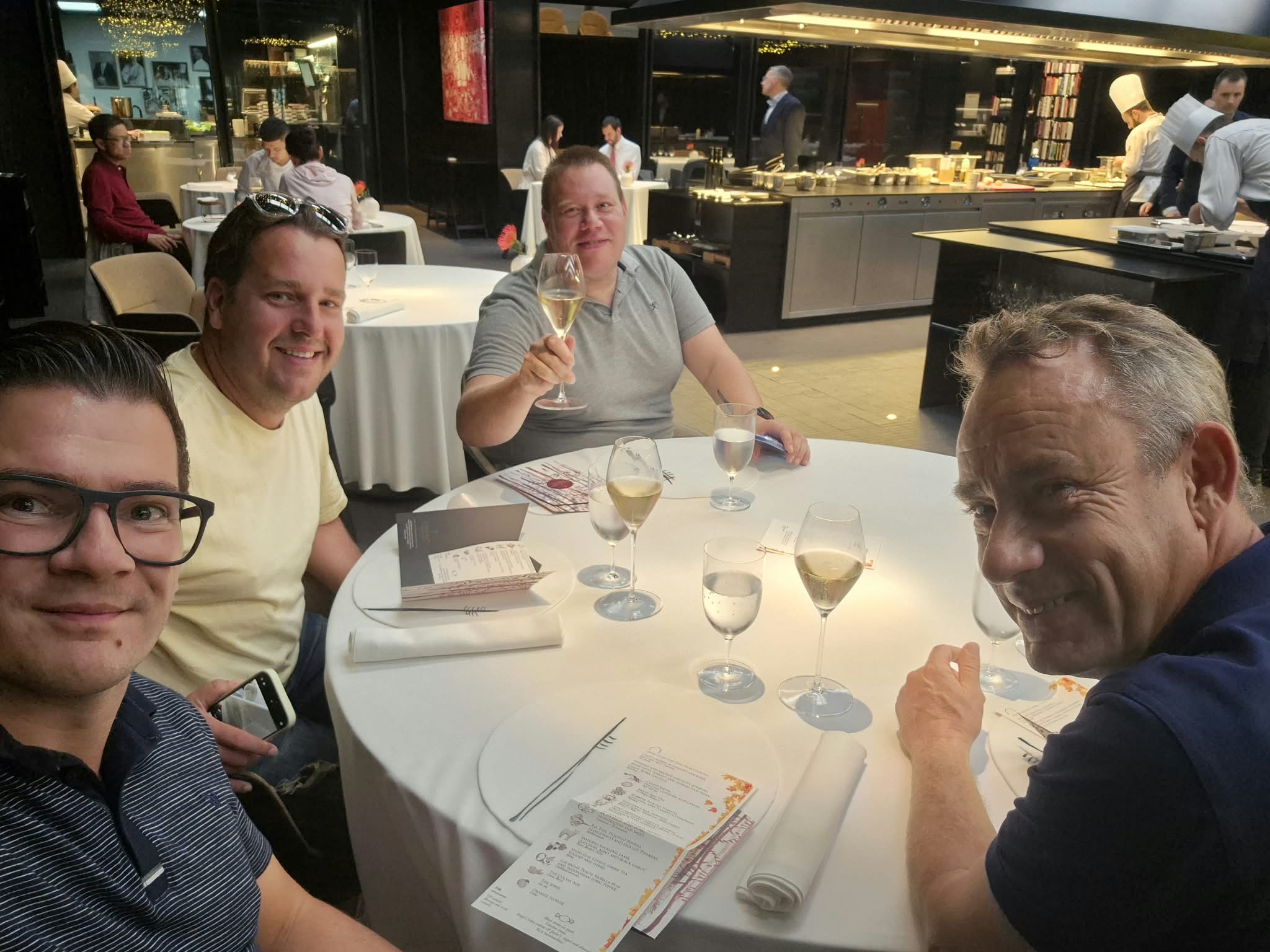 Jordi, Kjell, Wouter and Pepijn at Cocina Hermanos Torres