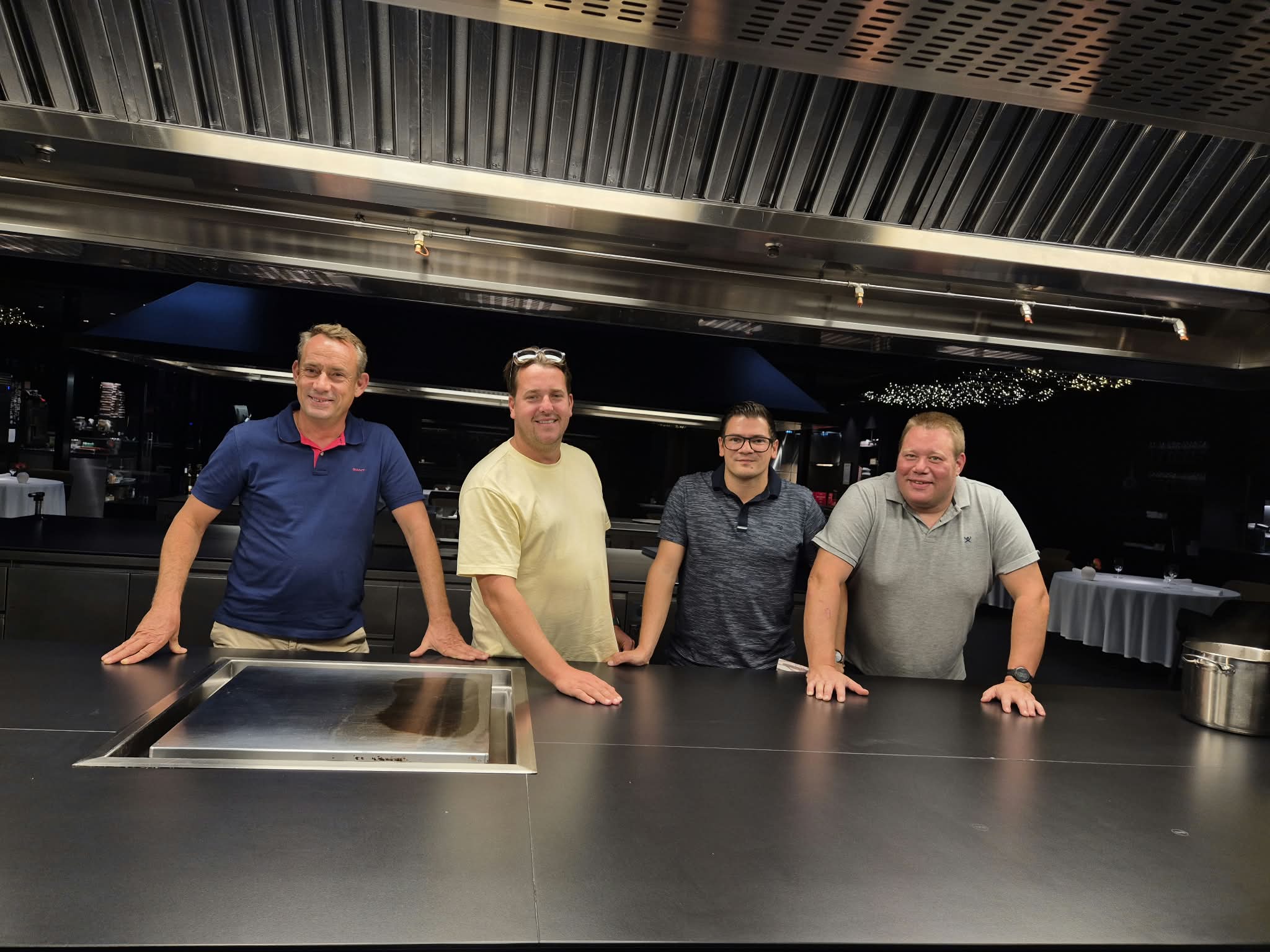 The group in the kitchen