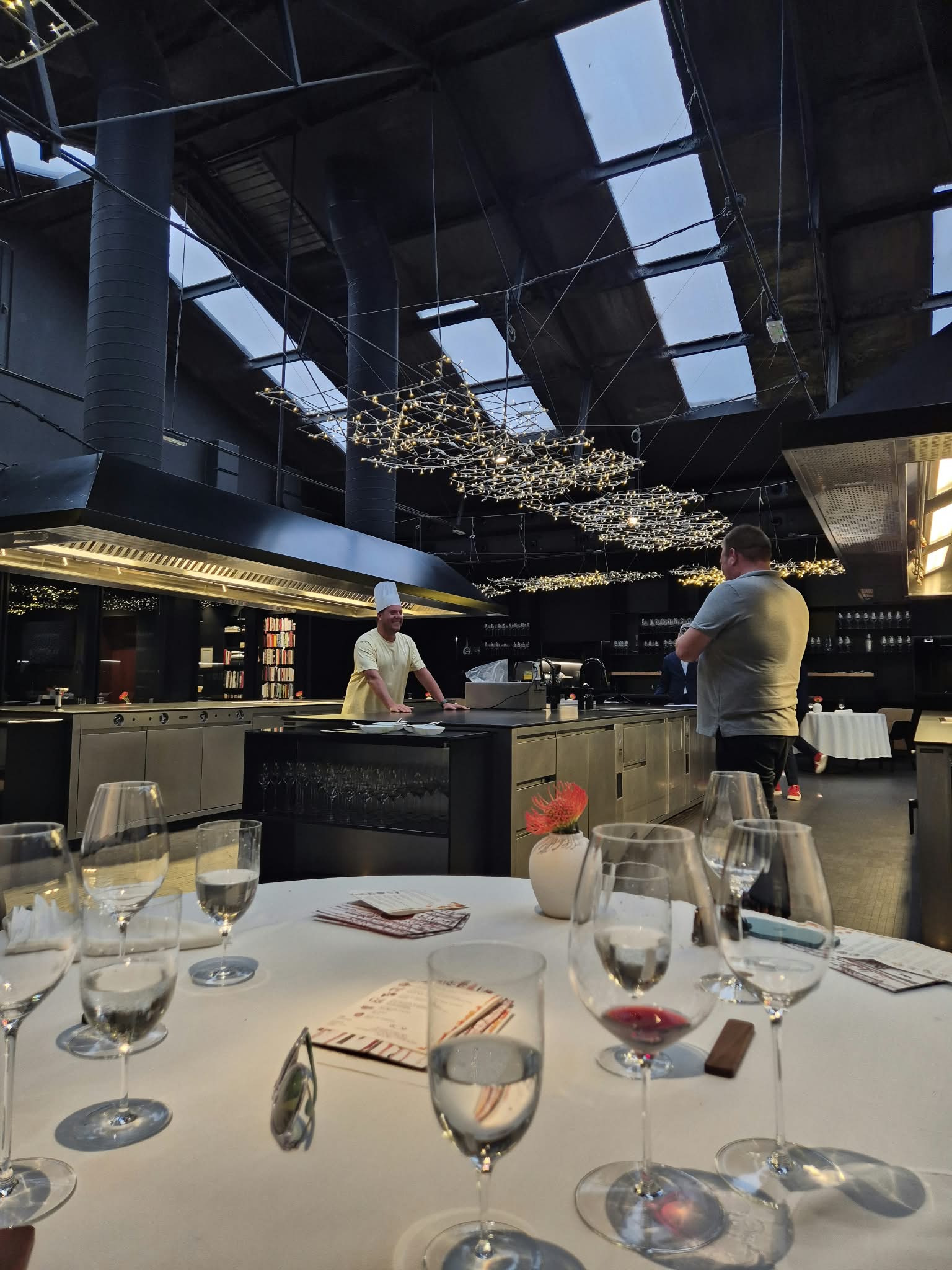 Open kitchen at Cocina Hermanos Torres