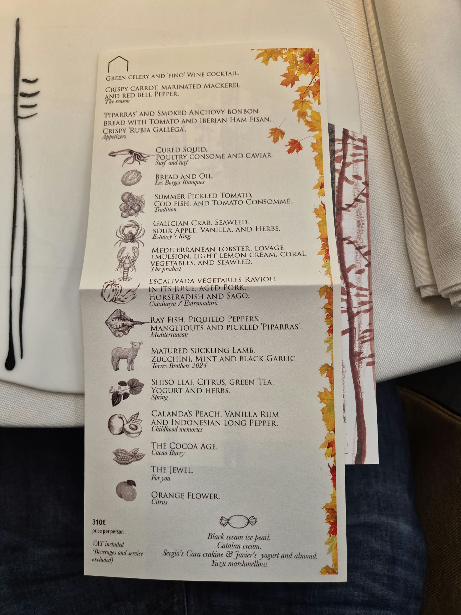 Menu at Cocina Hermanos Torres